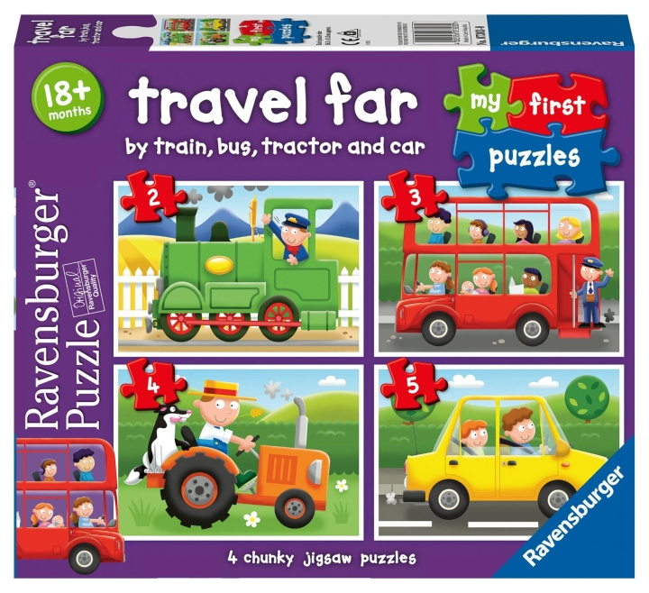 Ravensburger Travel Far My First Puzzle 2/3/4/5p in the group TOYS, KIDS & BABY PRODUCTS / Toys / Kids puzzle at TP E-commerce Nordic AB (C86091)
