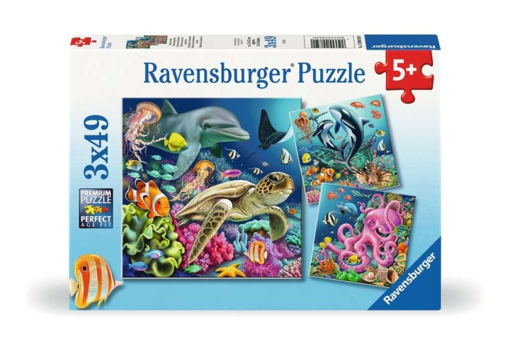Ravensburger Puzzle Under Water 3x49p in the group TOYS, KIDS & BABY PRODUCTS / Toys / Kids puzzle at TP E-commerce Nordic AB (C86137)