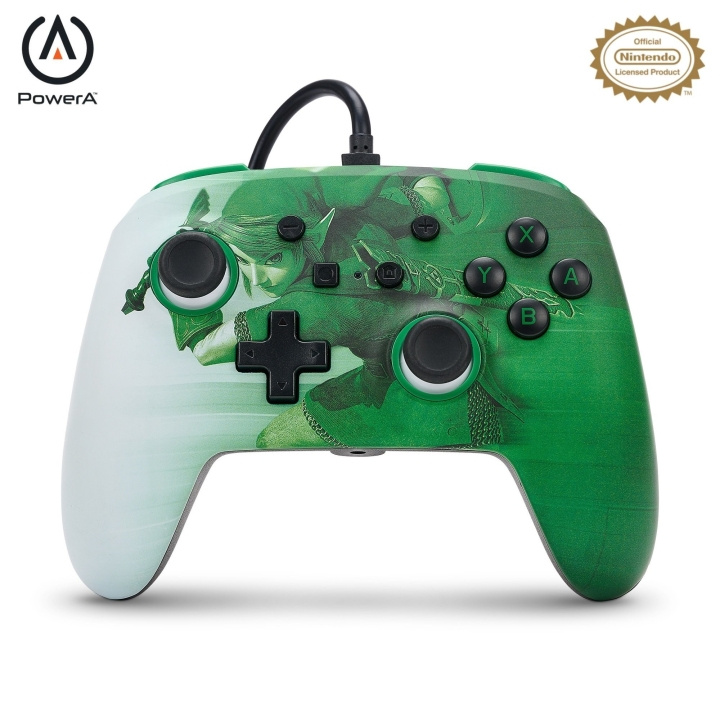 PowerA Enhanced Wired Controller - Nintendo Switch - Heroic Link in the group HOME ELECTRONICS / Game consoles & Accessories / Nintendo Switch / Accessories at TP E-commerce Nordic AB (C86186)