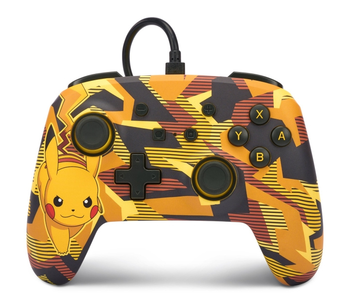 PowerA Enhanced Wired Controller - Nintendo Switch - Camo Storm Pikachu in the group HOME ELECTRONICS / Game consoles & Accessories / Nintendo Switch / Accessories at TP E-commerce Nordic AB (C86204)