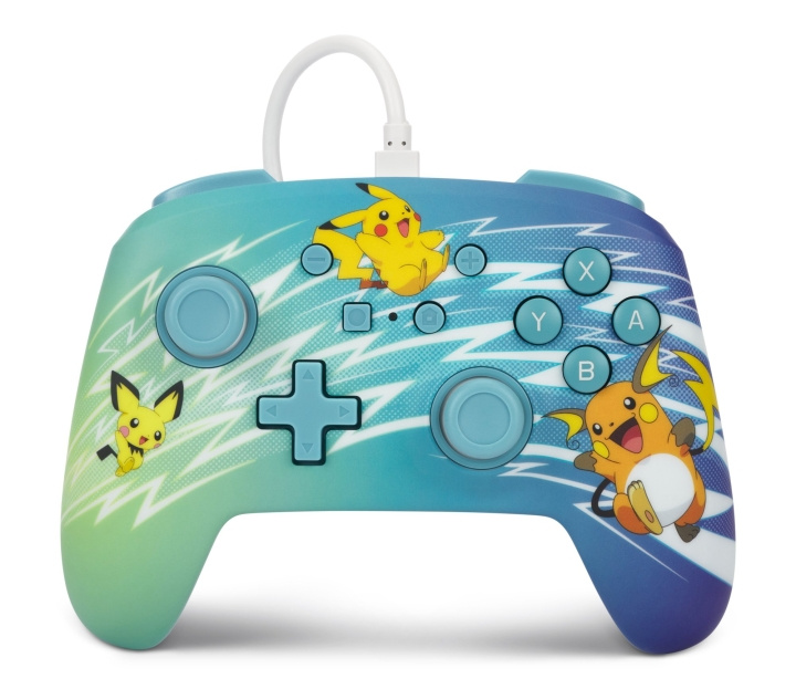 PowerA Enhanced Wired Controller - Nintendo Switch - Pikachu Evolution in the group HOME ELECTRONICS / Game consoles & Accessories / Nintendo Switch / Accessories at TP E-commerce Nordic AB (C86205)