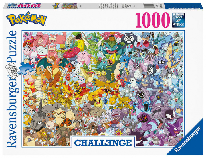 Ravensburger Challenge Pokémon 1000p - (12000460) in the group Sport, leisure & Hobby / Hobby / Puzzle at TP E-commerce Nordic AB (C86303)