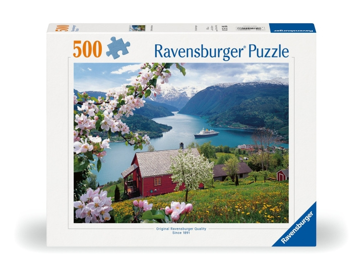 Ravensburger Puzzle Scandinavian Landscape 500p (12000208) in the group Sport, leisure & Hobby / Hobby / Puzzle at TP E-commerce Nordic AB (C86411)