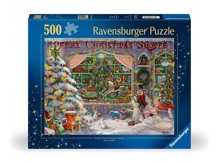 Ravensburger Puzzle The Christmas Shop 500p (12000215) in the group Sport, leisure & Hobby / Hobby / Puzzle at TP E-commerce Nordic AB (C86415)