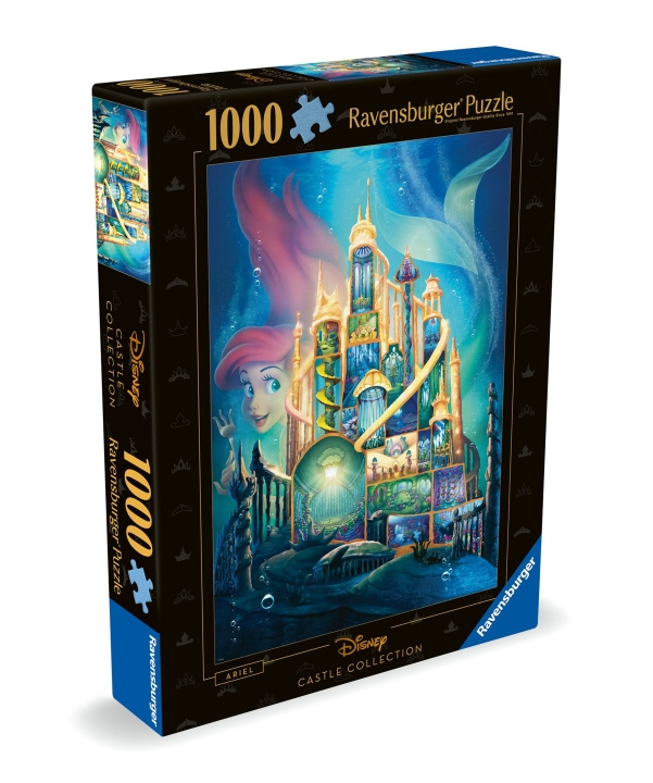 Ravensburger Puzzle Disney Castles Ariel 1000p (12000265) in the group Sport, leisure & Hobby / Hobby / Puzzle at TP E-commerce Nordic AB (C86431)