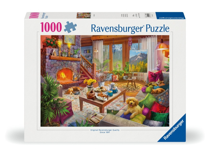 Ravensburger Puzzle Cozy Cabin 1000p (12000293) in the group Sport, leisure & Hobby / Hobby / Puzzle at TP E-commerce Nordic AB (C86437)
