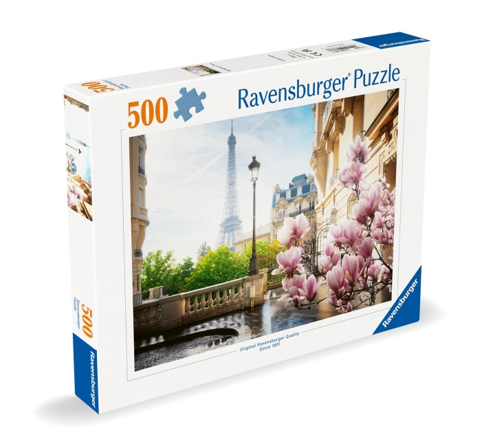 Ravensburger Puzzle Spring In Paris 500p (12000366) in the group Sport, leisure & Hobby / Hobby / Puzzle at TP E-commerce Nordic AB (C86449)