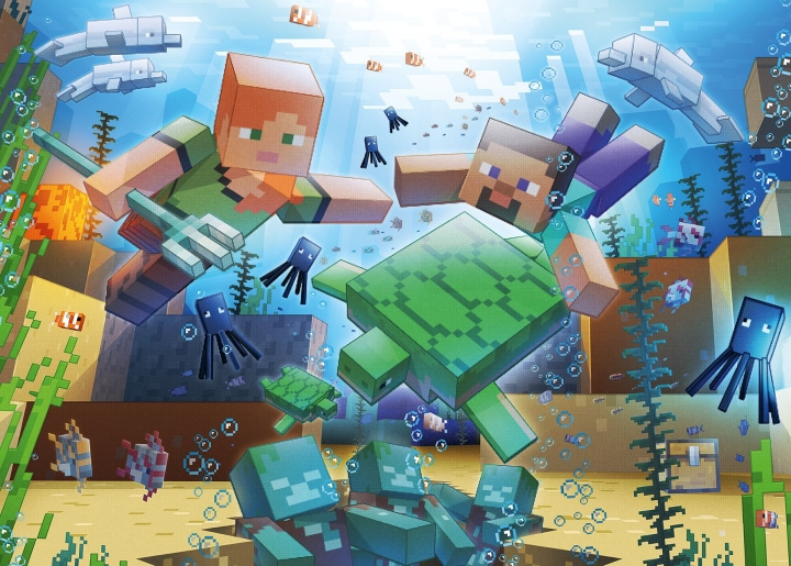 Ravensburger Puzzle Minecraft Mosaic 1000p (12000421) in the group Sport, leisure & Hobby / Hobby / Puzzle at TP E-commerce Nordic AB (C86455)