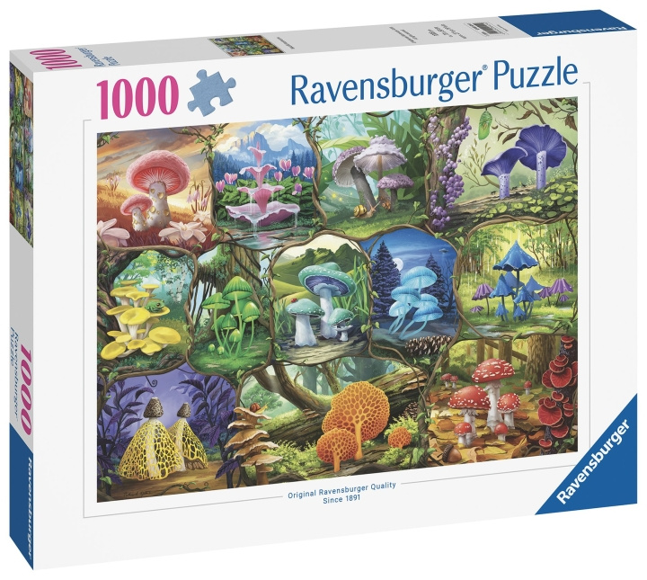 Ravensburger Puzzle Beautiful Mushrooms 1000p (12000424) in the group Sport, leisure & Hobby / Hobby / Puzzle at TP E-commerce Nordic AB (C86456)