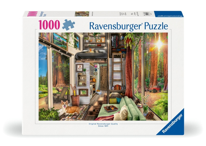 Ravensburger Puzzle Redwood Forest Tiny House 1000p (12000634) in the group Sport, leisure & Hobby / Hobby / Puzzle at TP E-commerce Nordic AB (C86463)