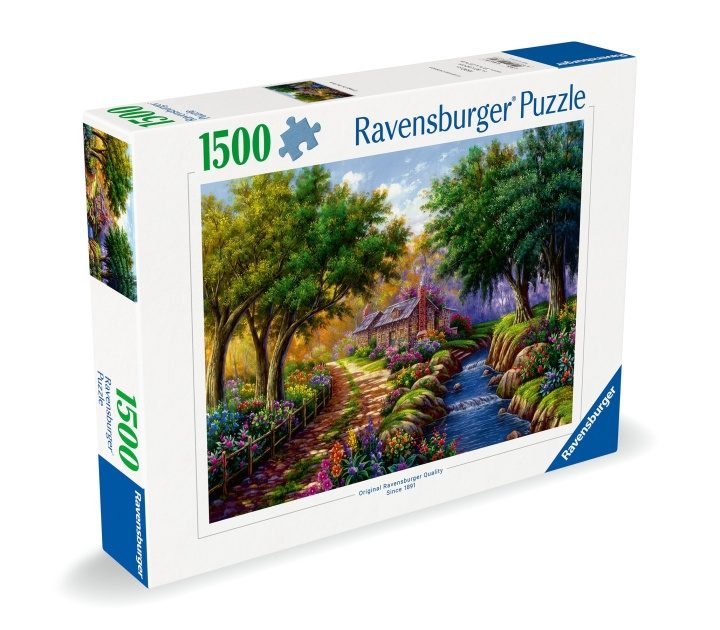Ravensburger Puzzle Cottage by the River 1500p (12000735) in the group Sport, leisure & Hobby / Hobby / Puzzle at TP E-commerce Nordic AB (C86476)