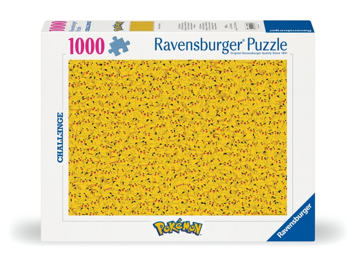 Ravensburger Puzzle Challenge Pikachu 1000p (12000829) in the group Sport, leisure & Hobby / Hobby / Puzzle at TP E-commerce Nordic AB (C86543)