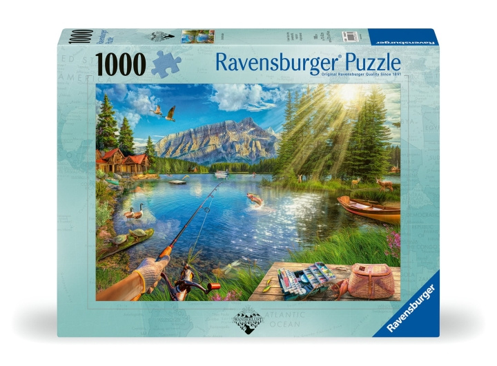 Ravensburger Puzzle Life At The Lake 1000p (12000877) in the group Sport, leisure & Hobby / Hobby / Puzzle at TP E-commerce Nordic AB (C86551)