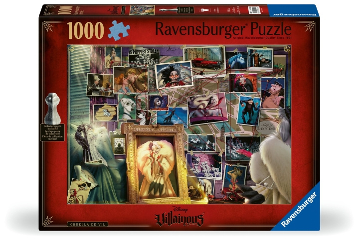 Ravensburger Puzzle Villainous Cruella de Vil 1000p (12001124) in the group Sport, leisure & Hobby / Hobby / Puzzle at TP E-commerce Nordic AB (C86591)