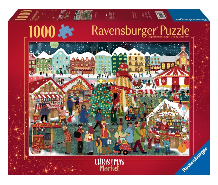 Ravensburger Puzzle Christmas Market 1000p (12000729) in the group Sport, leisure & Hobby / Hobby / Puzzle at TP E-commerce Nordic AB (C86605)