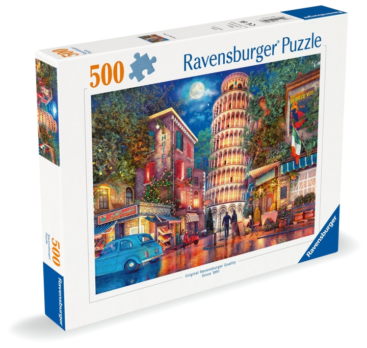 Ravensburger Puzzle Streets Of Pisa 500p (12000709) in the group Sport, leisure & Hobby / Hobby / Puzzle at TP E-commerce Nordic AB (C86695)