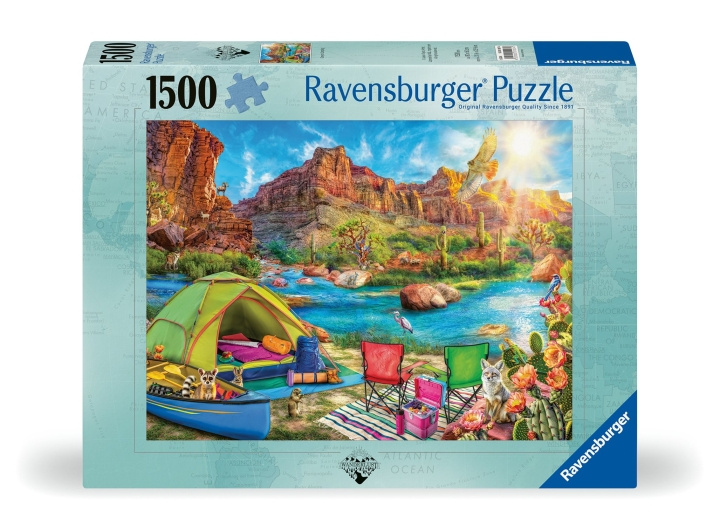 Ravensburger Puzzle Canyon Camping 1500p (12001007) in the group Sport, leisure & Hobby / Hobby / Puzzle at TP E-commerce Nordic AB (C86699)