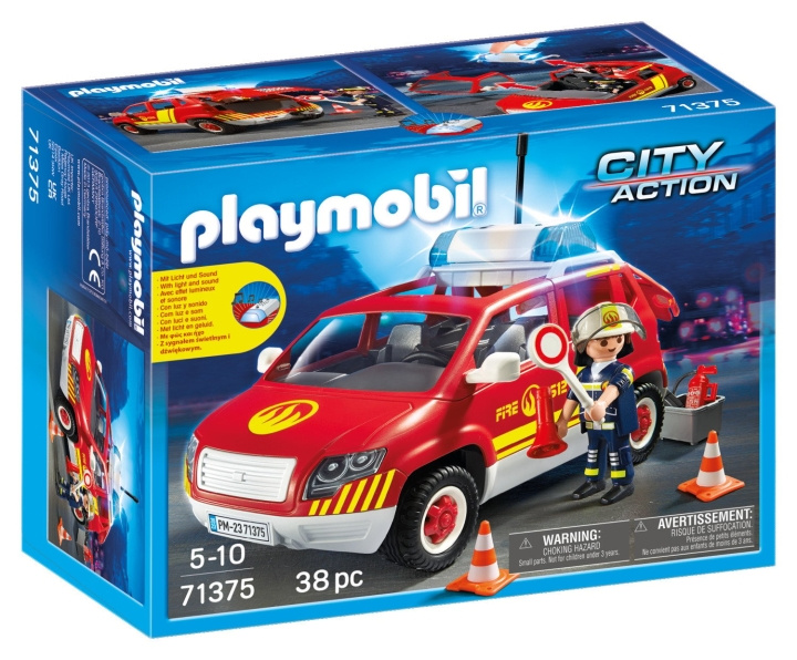 Playmobil Fire Chief\'s Car with Lights and Sound (71375) in the group TOYS, KIDS & BABY PRODUCTS / Toys / Play set at TP E-commerce Nordic AB (C86724)