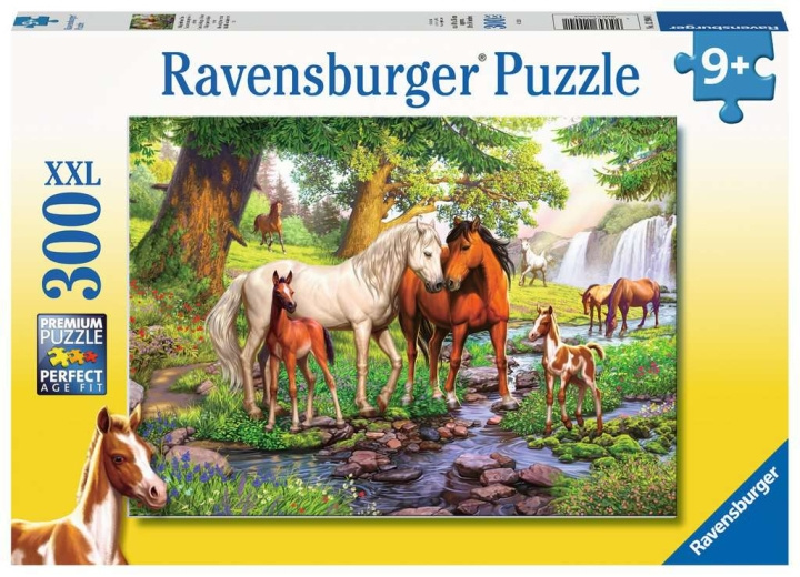 Ravensburger Horses By The Stream 300p - 12904 in the group TOYS, KIDS & BABY PRODUCTS / Toys / Kids puzzle at TP E-commerce Nordic AB (C86771)