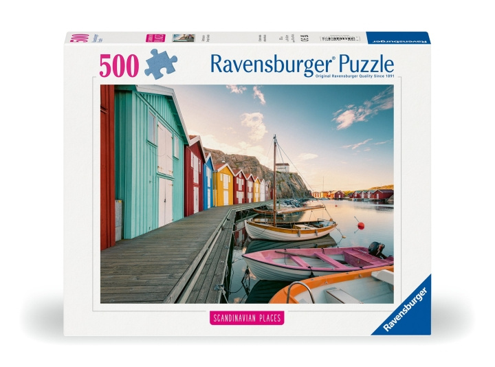 Ravensburger Puzzle Boathouses In Smogen 500p (12000847) in the group Sport, leisure & Hobby / Hobby / Puzzle at TP E-commerce Nordic AB (C86776)