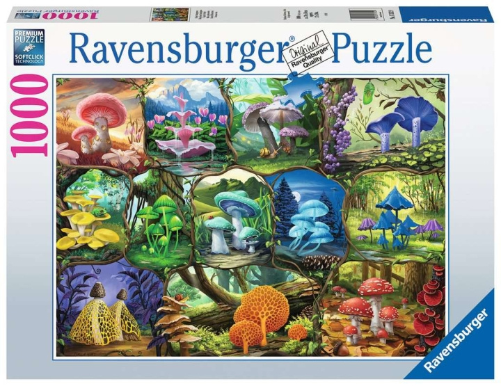 Ravensburger Beautiful Mushrooms 1000p - (10217312) in the group Sport, leisure & Hobby / Hobby / Puzzle at TP E-commerce Nordic AB (C86804)