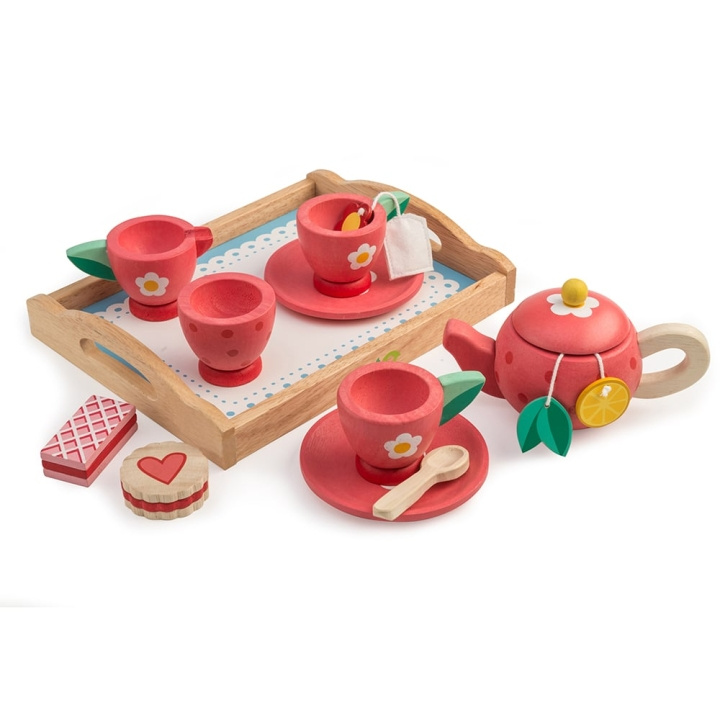 Tender Leaf Tea Tray Set - Strawberry - (TL8233) in the group TOYS, KIDS & BABY PRODUCTS / Toys / Little home & Role play at TP E-commerce Nordic AB (C87261)