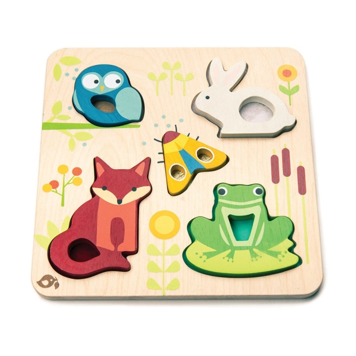 Tender Leaf Puzzle 5 pcs - Touchy Feely Animals - (TL8417) in the group TOYS, KIDS & BABY PRODUCTS / Toys / Kids puzzle at TP E-commerce Nordic AB (C87271)
