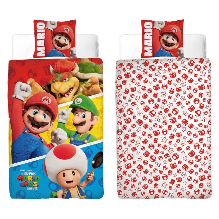 Super Mario Bed Linen - Adult Size 140 x 200 cm - Super Mario (SMM003) in the group TOYS, KIDS & BABY PRODUCTS / Children\'s textiles / Bedding / Bedsets for Juniors at TP E-commerce Nordic AB (C87678)
