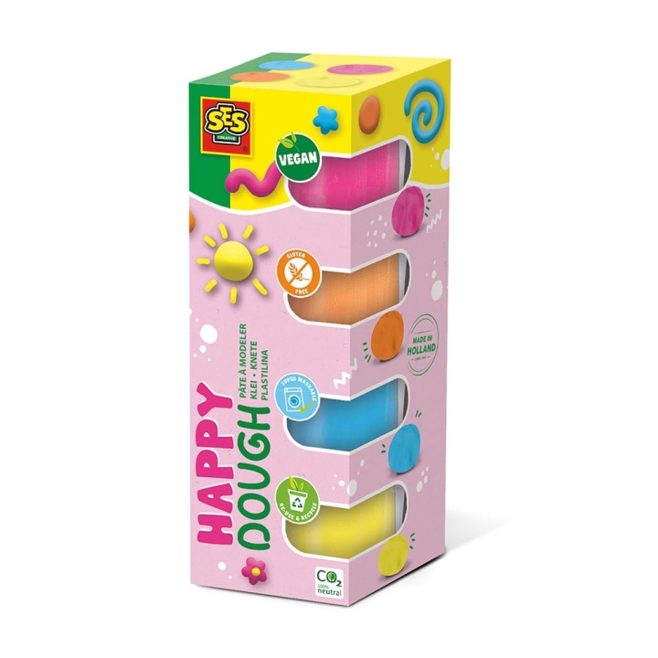 SES Creative Dough - Feel good Happy - (S00512) in the group TOYS, KIDS & BABY PRODUCTS / Toys / Clay, play sand and accessories at TP E-commerce Nordic AB (C87926)