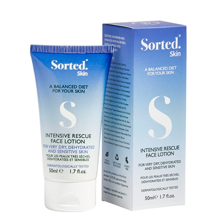 Sorted Skin Intensive Rescue Face Lotion 50 ml in the group BEAUTY & HEALTH / Skin care / Face / Day cream at TP E-commerce Nordic AB (C89632)
