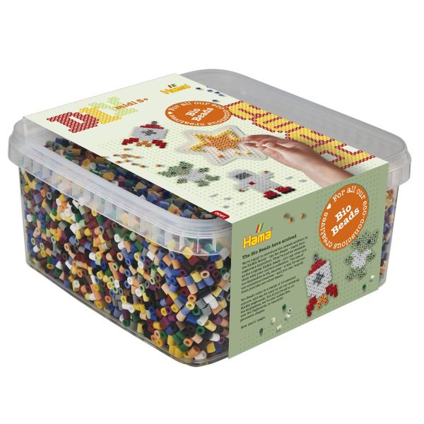 HAMA Beads Hama - BIO midi - 15,000 pcs + 1 star plate in bucket (371900) in the group TOYS, KIDS & BABY PRODUCTS / Toys / Crafts at TP E-commerce Nordic AB (C90450)