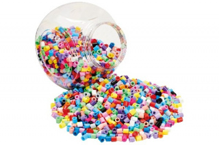 HAMA Beads HAMA Maxi Beads  - 2,000pcs stackable red bucket (8588)