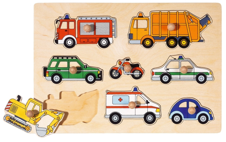 Goki Means of transport, lift-out puzzle - (57996) in the group TOYS, KIDS & BABY PRODUCTS / Toys / Kids puzzle at TP E-commerce Nordic AB (C90681)