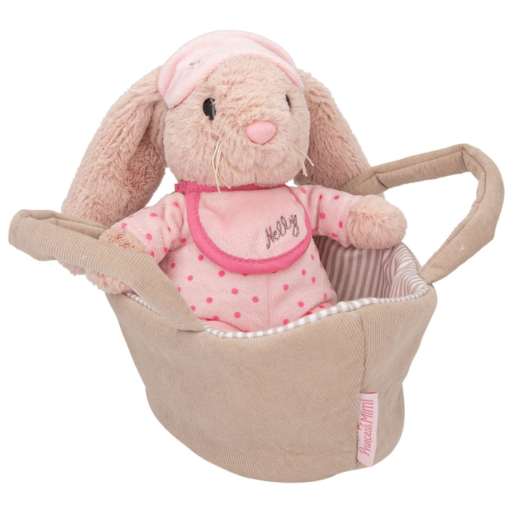 Princess Mimi Plush Bunny Nelly In Basket ( 0412454 ) in the group TOYS, KIDS & BABY PRODUCTS / Baby toys / stuffed animals at TP E-commerce Nordic AB (C90952)