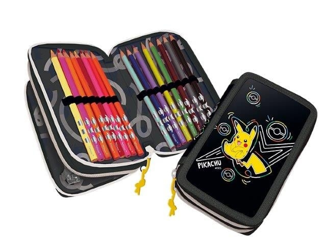 Pokémon Neon - 2-Compartment Filled Pencil Case (161508516) in the group TOYS, KIDS & BABY PRODUCTS / Toys / Pencil case at TP E-commerce Nordic AB (C90997)