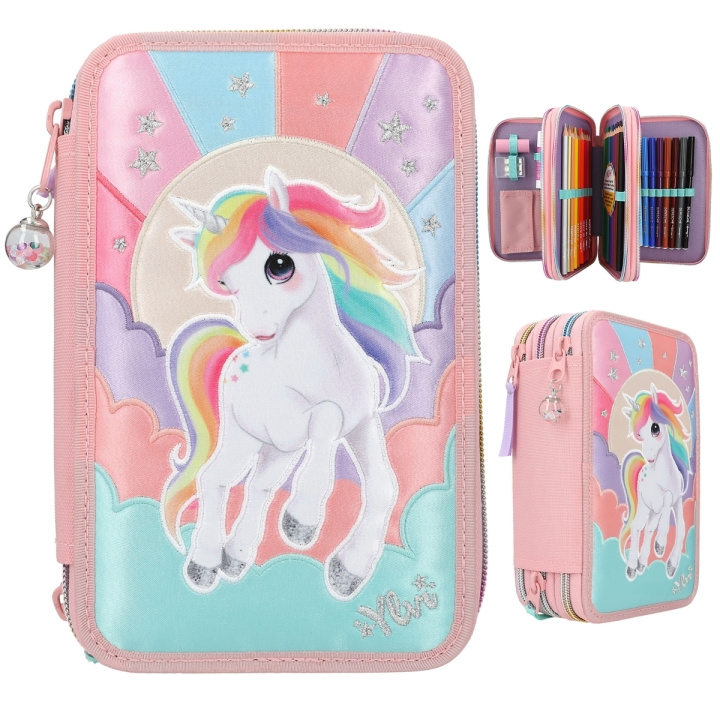 Ylvi & the Minimoomis Ylvi - Triple Pencil Case RAINBOW ( 0412616 ) in the group TOYS, KIDS & BABY PRODUCTS / Toys / Pencil case at TP E-commerce Nordic AB (C91386)