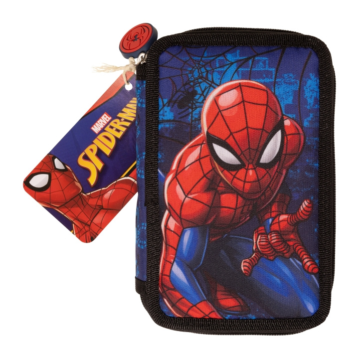 Spider-Man Double Pencil Case w/Content (017808516) in the group TOYS, KIDS & BABY PRODUCTS / Toys / Pencil case at TP E-commerce Nordic AB (C91537)