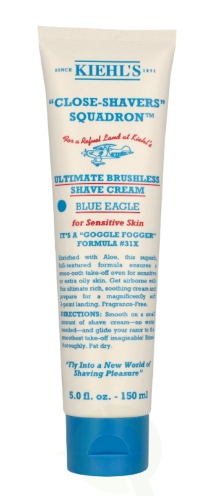 Kiehl\'s C.S.S. Ultimate Brushless Shave Cream 150 ml Blue Eagle in the group BEAUTY & HEALTH / Hair & Styling / Shaving & Trimming / Razors & Accessories at TP E-commerce Nordic AB (C92080)