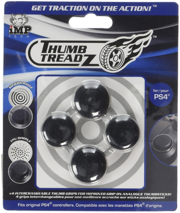 iMP TECH Trigger Treadz: Thumb Treadz 4-Pack (PS4) in the group HOME ELECTRONICS / Game consoles & Accessories / Sony PlayStation 4 / Accessories at TP E-commerce Nordic AB (C92405)
