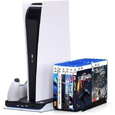 iMP TECH DLX Multi Function Charger Tower PS5 in the group HOME ELECTRONICS / Game consoles & Accessories / Sony PlayStation 5 / Accessories at TP E-commerce Nordic AB (C92690)