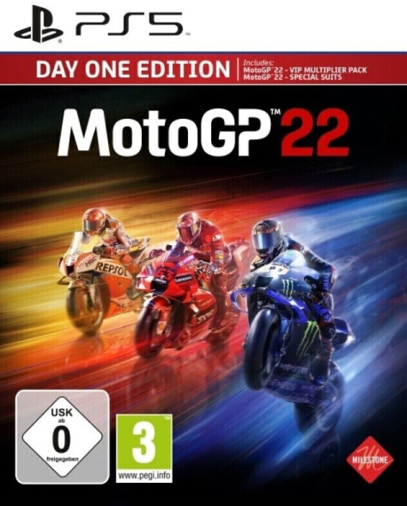 Milestone MotoGP 22 (Day 1 Edition) (DE/Multi in game) in the group HOME ELECTRONICS / Game consoles & Accessories / Sony PlayStation 5 / Games at TP E-commerce Nordic AB (C93061)
