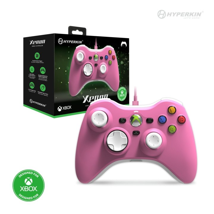 Hyperkin Xenon Wired Controller - Xbox X - S/Xbox1/PC (Pink) in the group HOME ELECTRONICS / Game consoles & Accessories / Xbox Series X / Accessories at TP E-commerce Nordic AB (C93078)