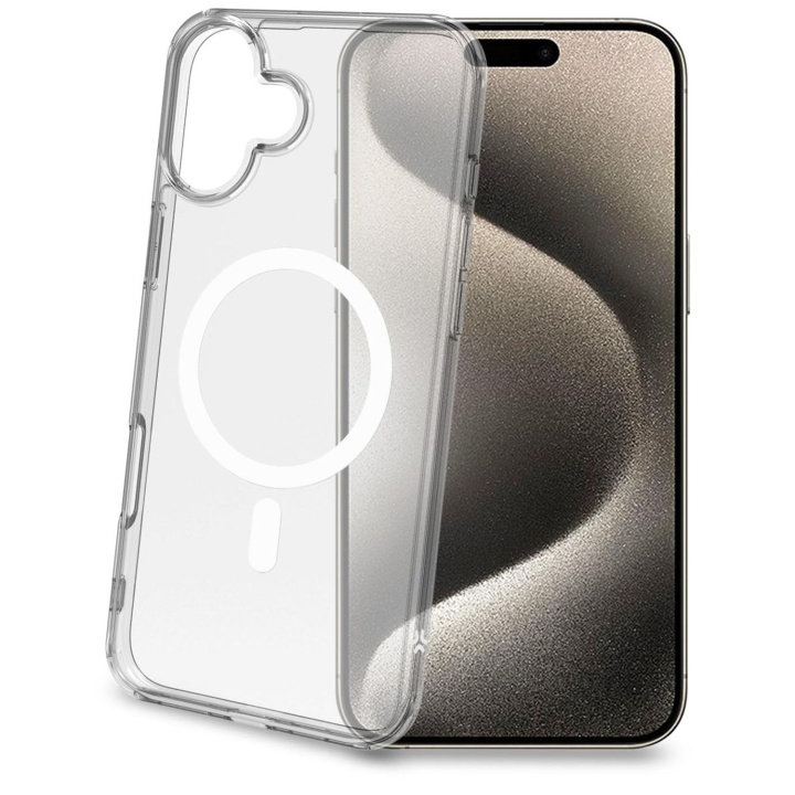 Celly Gelskinmag TPU Cover MagSafe-kompatibelt iPhone 16 Plus Transparent in the group SMARTPHONE & TABLETS / Phone cases / Apple / iPhone 16 at TP E-commerce Nordic AB (C93503)