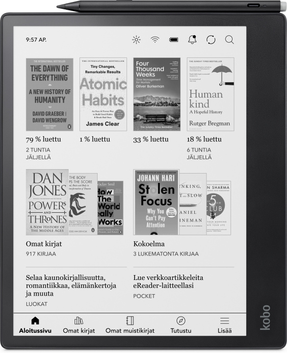 Kobo Elipsa 2E e-book reader in the group SMARTPHONE & TABLETS / Reading tablets at TP E-commerce Nordic AB (C93527)