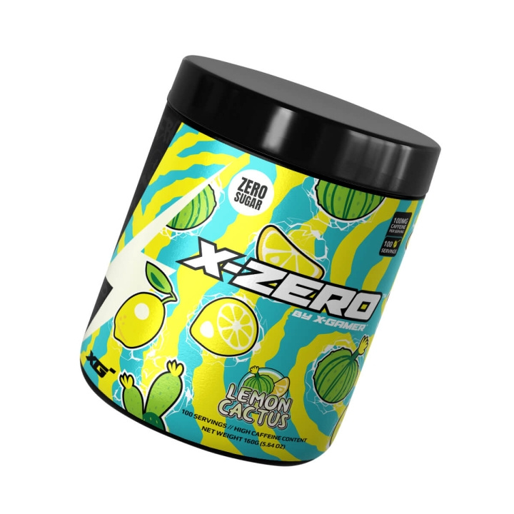 X-GAMER X-Zero 160 gram Lemon Cactus in the group COMPUTERS & PERIPHERALS / GAMING / Energydrinks for gamers at TP E-commerce Nordic AB (C94716)