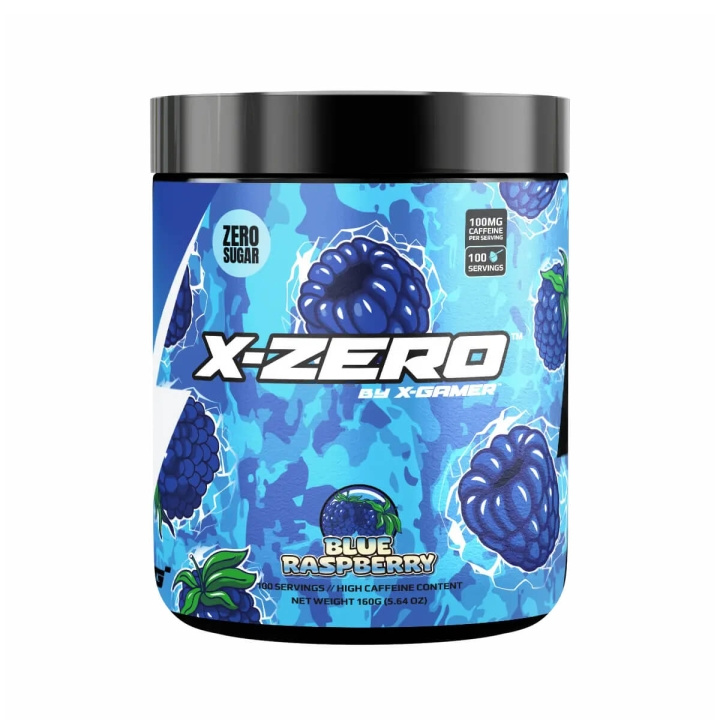 X-GAMER Energy Drink Powder X-Zero 160 gram Blue Raspberry in the group COMPUTERS & PERIPHERALS / GAMING / Energydrinks for gamers at TP E-commerce Nordic AB (C94721)