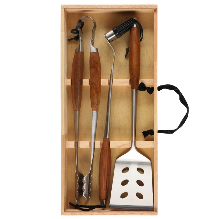 Mustang Grilling set Wooden Case 3 Pcs in the group HOME, HOUSEHOLD & GARDEN / Garden products / Barbeque & Accessories at TP E-commerce Nordic AB (C94819)
