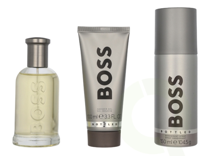 Hugo Boss Bottled Giftset 350 ml Edt Spray 100ml/Shower Gel 100ml/Deo Spray 150ml in the group BEAUTY & HEALTH / Gift sets / Gift sets for him at TP E-commerce Nordic AB (C95014)