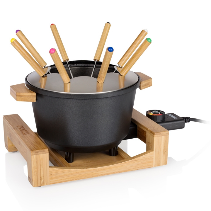 Princess Fondueset Pure Bamboo 173025 1,5l 8st pinnar in the group HOME, HOUSEHOLD & GARDEN / Household appliances / Fondue at TP E-commerce Nordic AB (C95489)