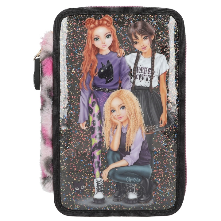 TOPModel Triple Pencil Case REBEL KITTY ( 0413017 ) in the group TOYS, KIDS & BABY PRODUCTS / Toys / Pencil case at TP E-commerce Nordic AB (C99298)